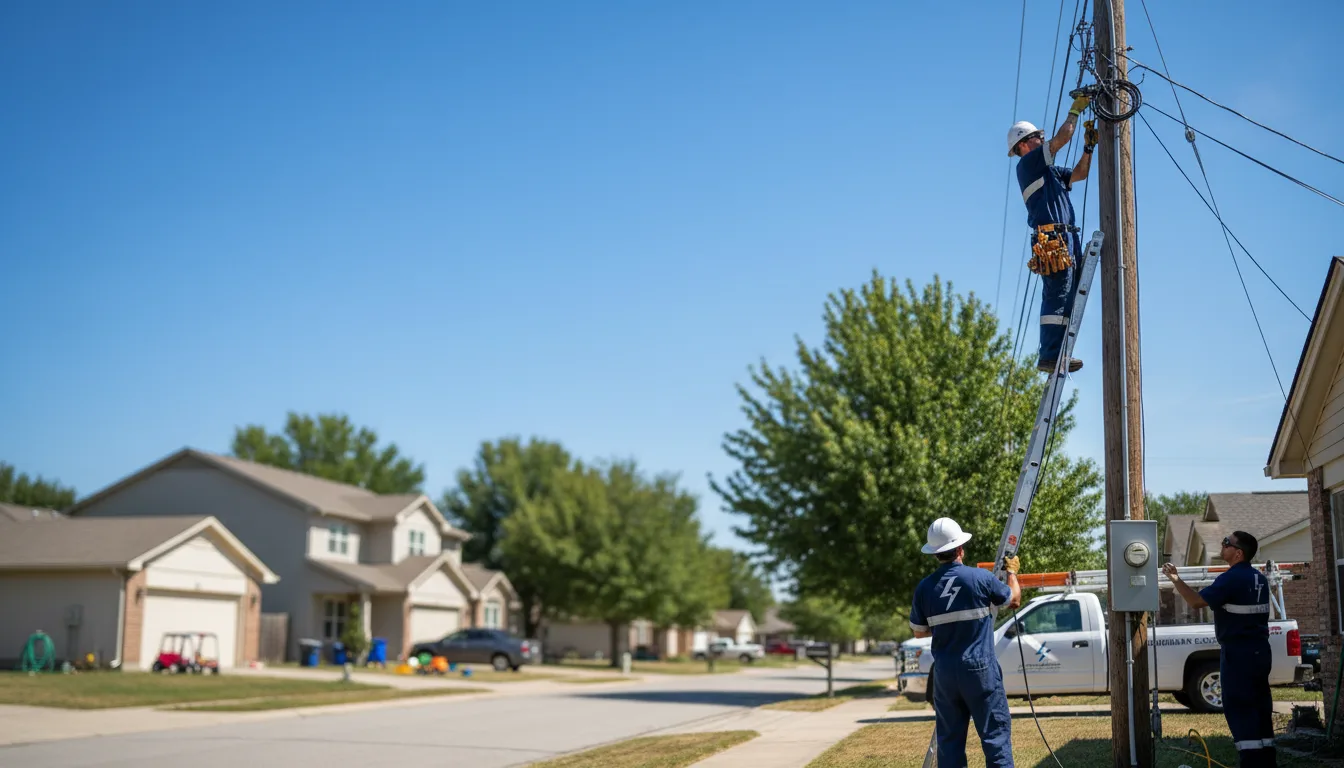Residential electrician providing installation services in Midway, UT